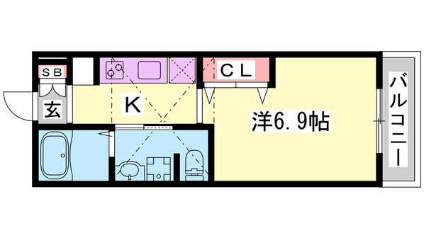 ヴィアノWESTの物件間取画像